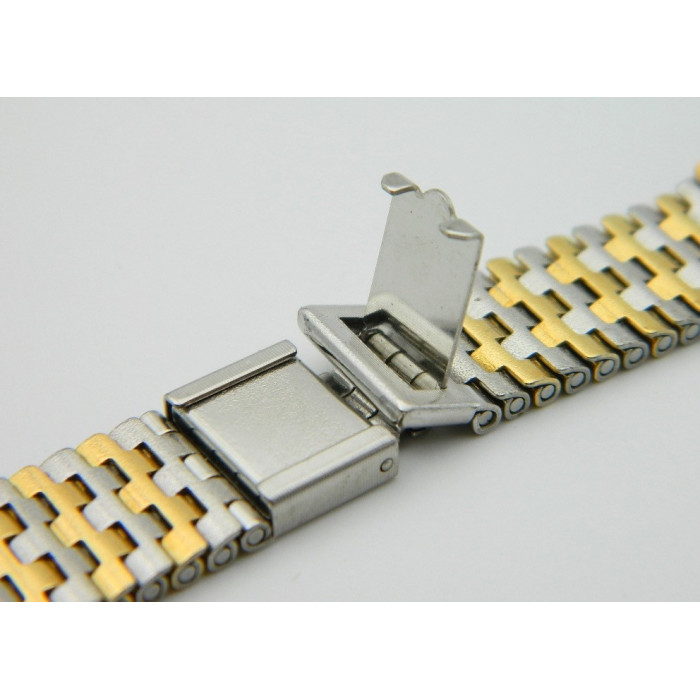 NSA bracelet or/acier - 12mm