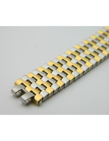 NSA bracelet or/acier - 12mm