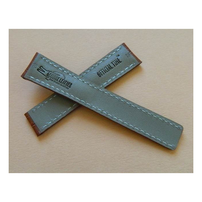 Bracelet cuir façon croco 20mm