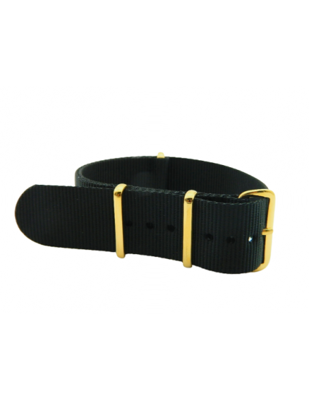 Nato 22mm Noir