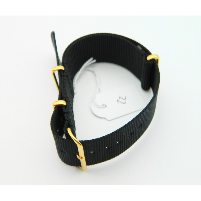 Nato 22mm Noir