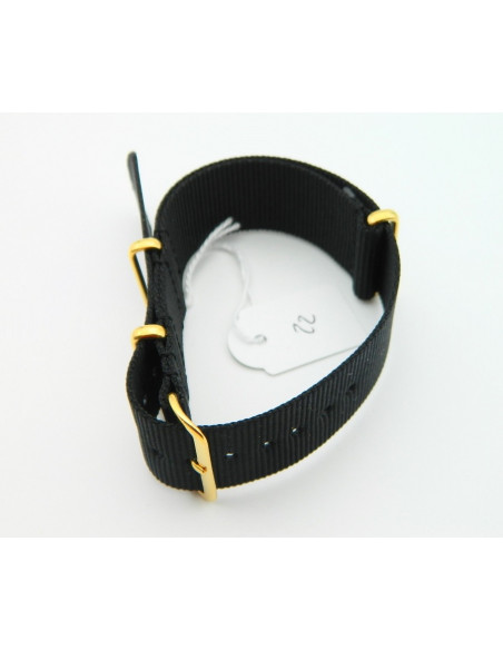 Nato 22mm Noir
