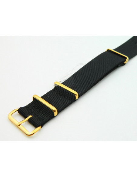 Nato 22mm Noir