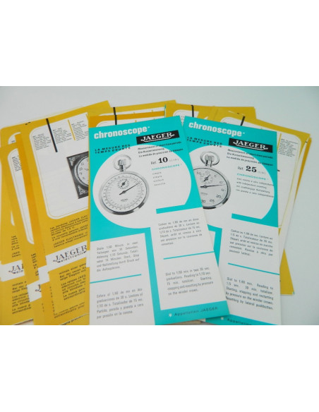 Jaeger Electronic Fiches d'instructions - 1970