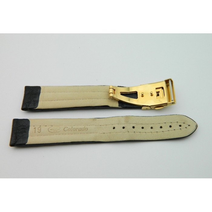 Bracelet cuir 19mm avec boucle déployante