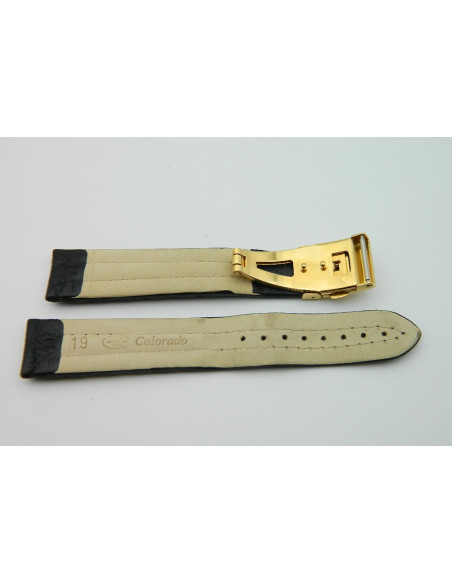 Bracelet cuir 19mm avec boucle déployante