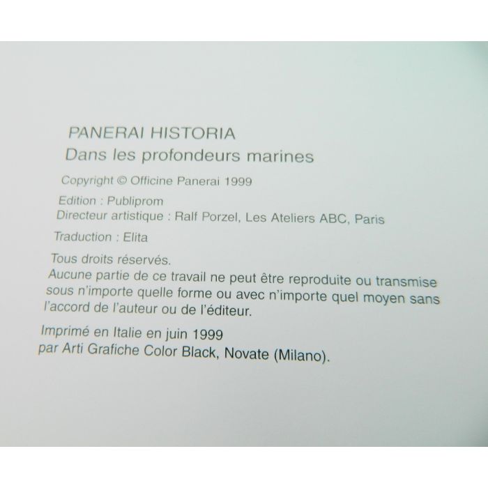 Panerai Historia - Dans les profondeurs marines