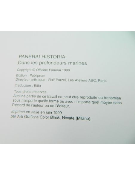 Panerai Historia - Dans les profondeurs marines