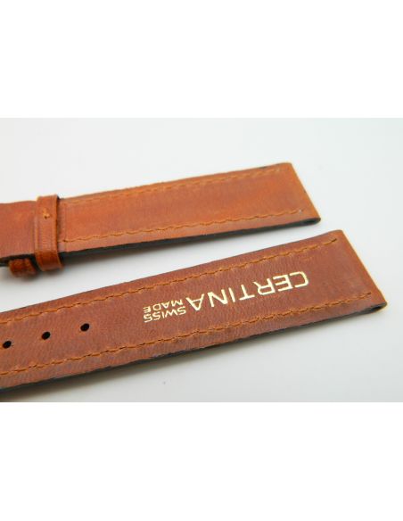 Certina vintage bracelet cuir 18mm