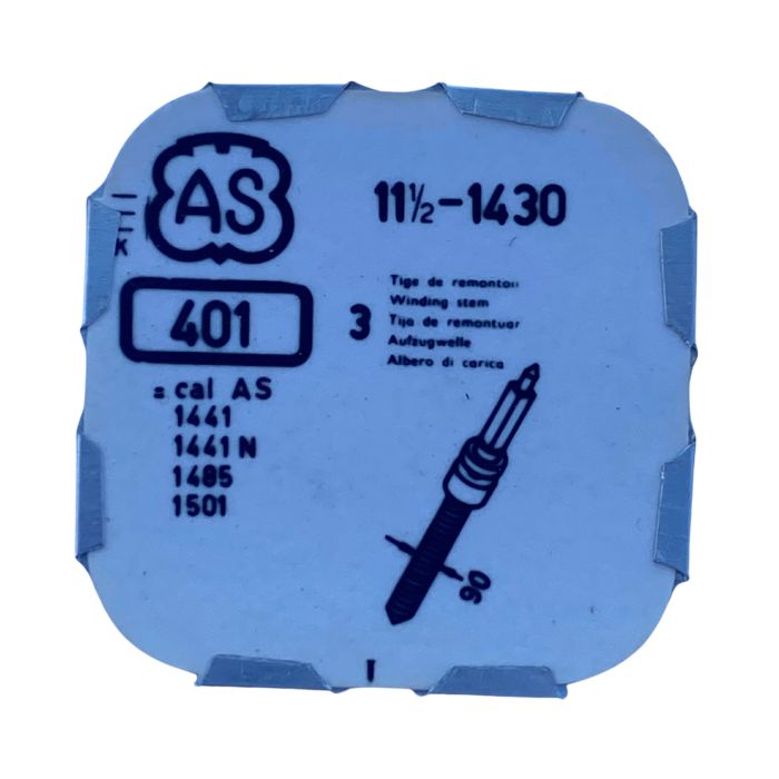 AS 1430 - 401 Tige de remontoir (à l'unité) - Winding stem (per unit)
