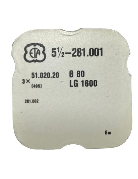 ETA 281.001 - 405 Tige de mise à l'heure (à l'unité) - Hand-setting stem (per unit)