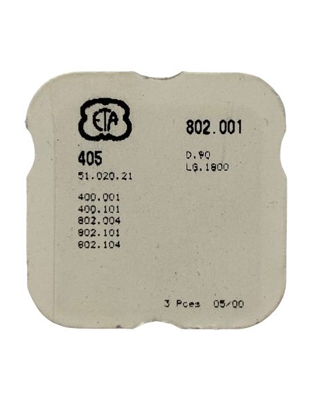 ETA 802.001 - 405 Tige de mise à l'heure (à l'unité) - Hand-setting stem (per unit)