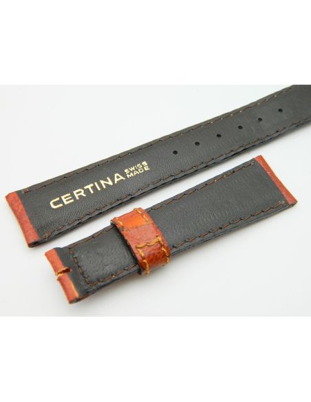 Certina bracelet lézard 19/16 - vintage strap