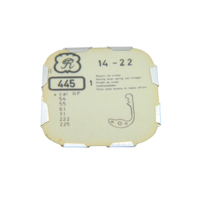 Valjoux 22 - 445 Ressort de tirette - Setting lever spring