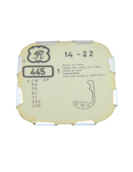 Valjoux 22 - 445 Ressort de tirette - Setting lever spring