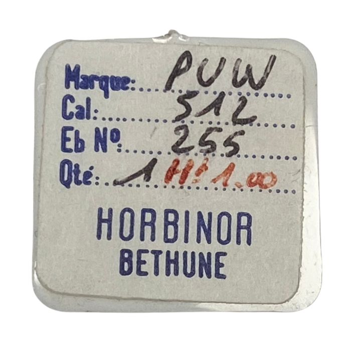 PUW 512 - 255 Roue des heures pour seconde au centre - Hour wheel for sweep second