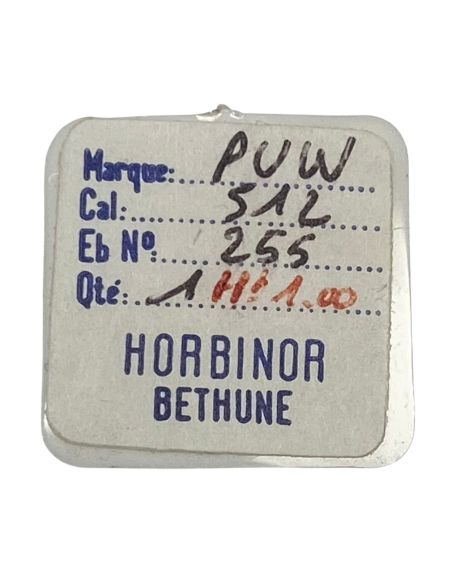 PUW 512 - 255 Roue des heures pour seconde au centre - Hour wheel for sweep second