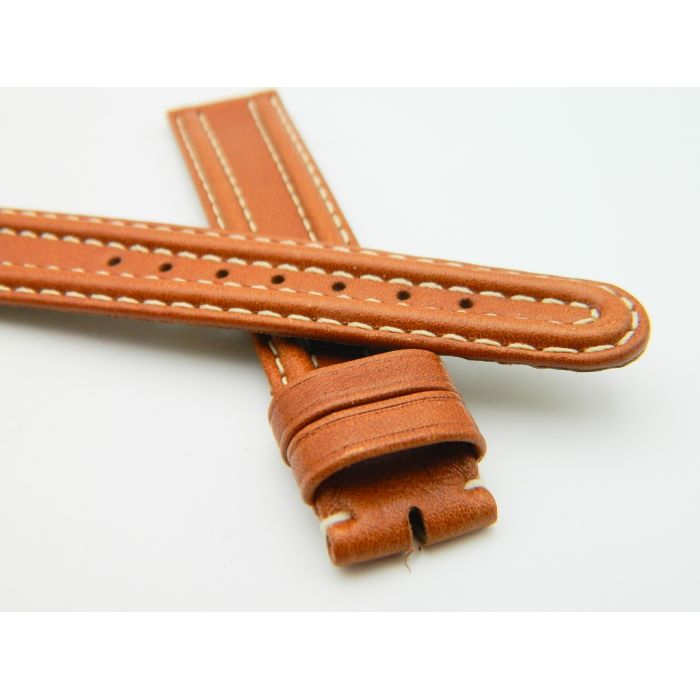 Certina bracelet cuir 19mm - XL - vintage leather strap