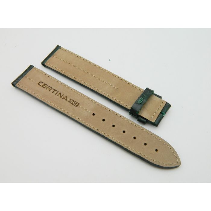 Certina bracelet cuir 19/17- vintage leather strap