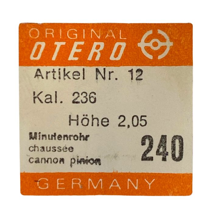 Otero 12 - 240 Chaussée lanternée - Cannon pinion with clam notch