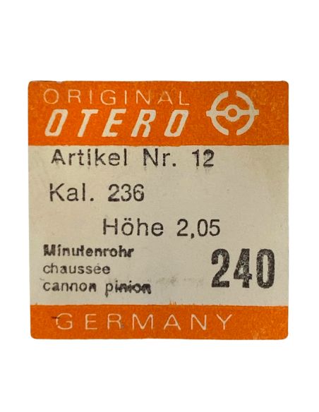 Otero 12 - 240 Chaussée lanternée - Cannon pinion with clam notch