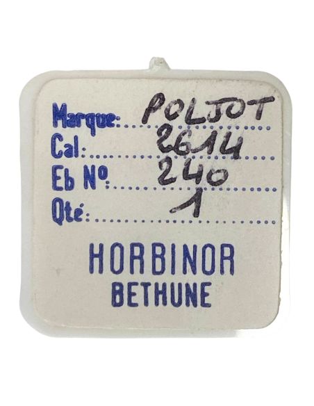 Poljot 2614 - 240 Chaussée lanternée - Cannon pinion with clam notch