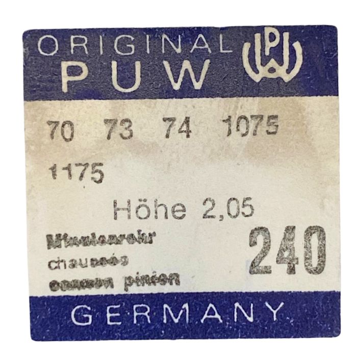 PUW 70 - 240 Chaussée lanternée - Cannon pinion with clam notch