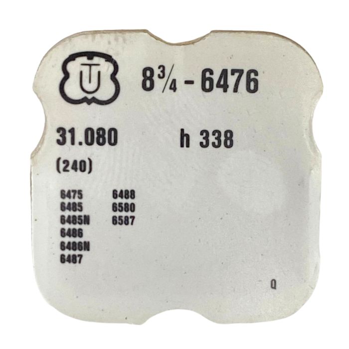 Unitas 6476 - 240 Chaussée lanternée - Cannon pinion with clam notch