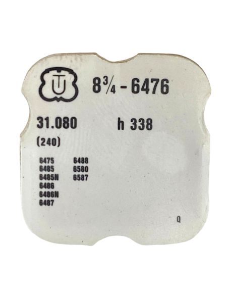 Unitas 6476 - 240 Chaussée lanternée - Cannon pinion with clam notch