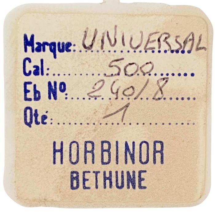 Universal 500 - 240 Chaussée lanternée - Cannon pinion with clam notch