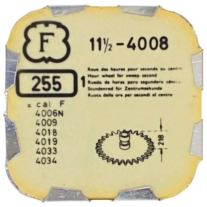 Felsa 4008 - 255 Roue des heures pour seconde au centre - Hour wheel for sweep second
