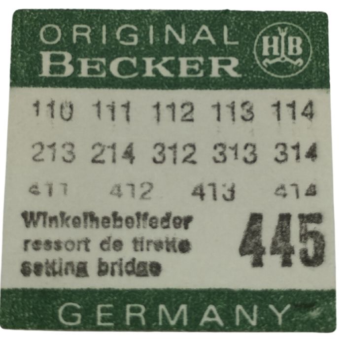 Becker 110 - 445 Ressort de tirette - Setting lever spring