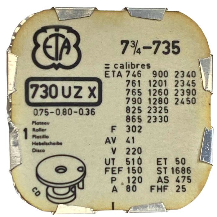 ETA 735 - 730 Plateau - Roller