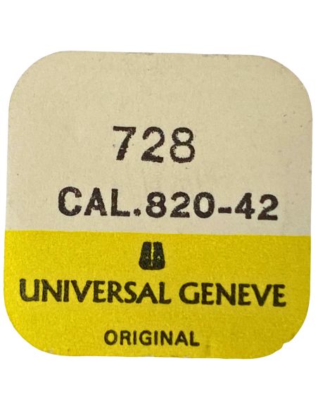 Universal 820-42 - 728 Axe de balancier pour dispositif amortisseur - Balance staff for shock-protecting device