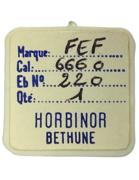 FEF 6660 - 220 Roue de seconde, court pivot (à l'unité) (à l'unité)- Fourth wheel and pinion, without second hand bit (per unit)