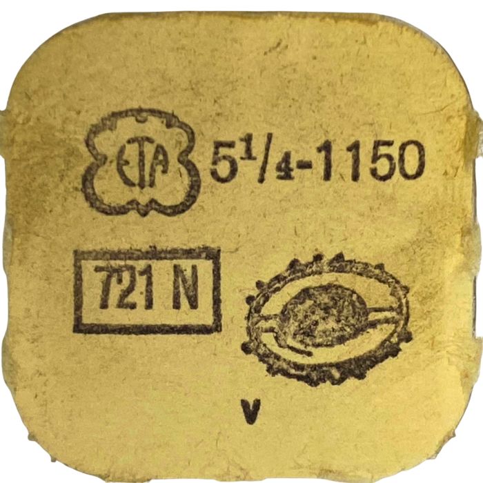 ETA 1150 - 721N Balancier avec spiral plat (à l'unité) - Balance with flat hairspring regulated (per unit)