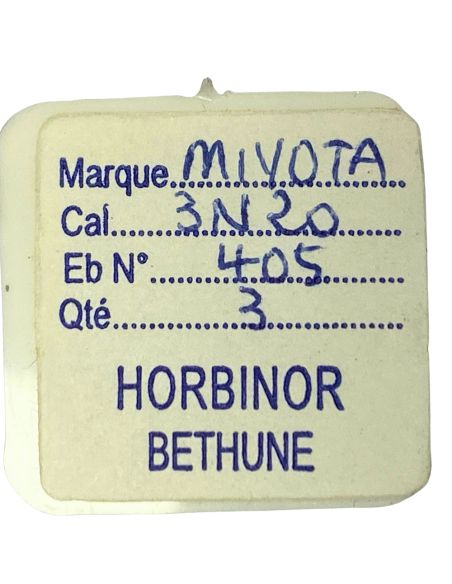 Miyota 3N20 - 405 Tige de mise à l'heure (à l'unité) - Hand-setting stem (per unit)