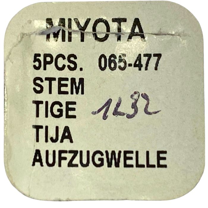 Miyota 065-477 - 401 Tige de remontoir (à l'unité) - Winding stem (per unit)