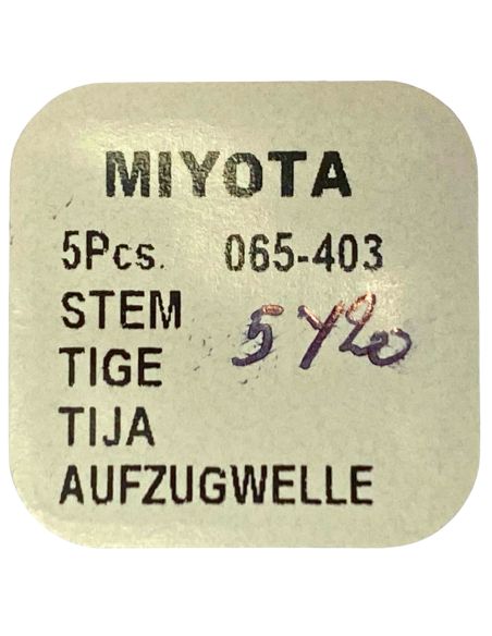 Miyota 065-403 - 401 Tige de remontoir (à l'unité) - Winding stem (per unit)