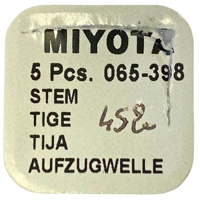 Miyota 065-398 - 401 Tige de remontoir (à l'unité) - Winding stem (per unit)