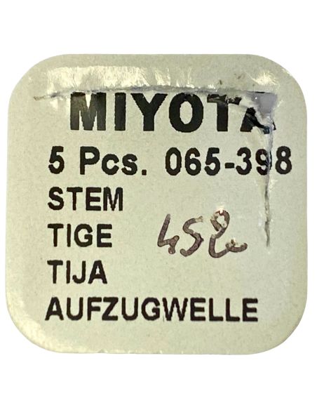 Miyota 065-398 - 401 Tige de remontoir (à l'unité) - Winding stem (per unit)