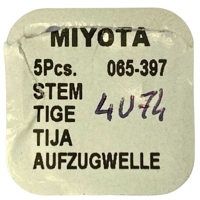 Miyota 065-397 - 401 Tige de remontoir (à l'unité) - Winding stem (per unit)