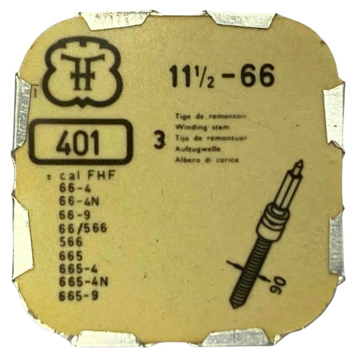 FHF 66 - 401 Tige de remontoir (à l'unité) - Winding stem (per unit)
