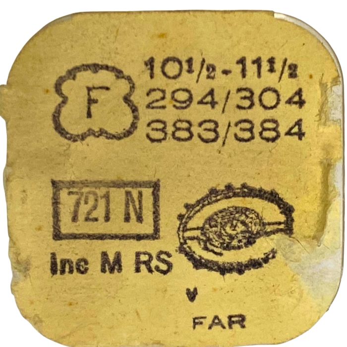 Felsa 294/304/383/384 - 721N Balancier avec spiral plat (à l'unité) - Balance with flat hairspring regulated (per unit)