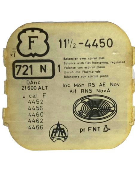 Felsa 4450 - 721N Balancier avec spiral plat (à l'unité) - Balance with flat hairspring regulated (per unit)