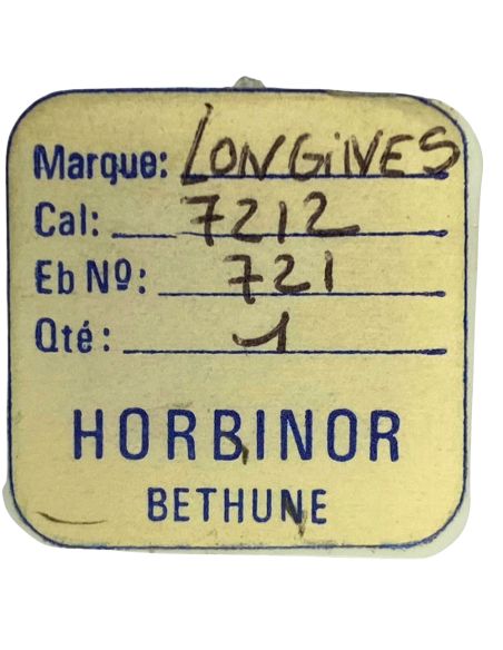 Longines 7212 - 721 Balancier avec spiral plat (à l'unité) - Balance with flat hairspring regulated (per unit)