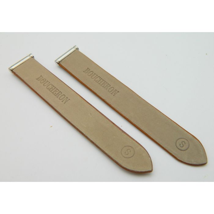 Boucheron bracelet cuir S - Brown Leather strap