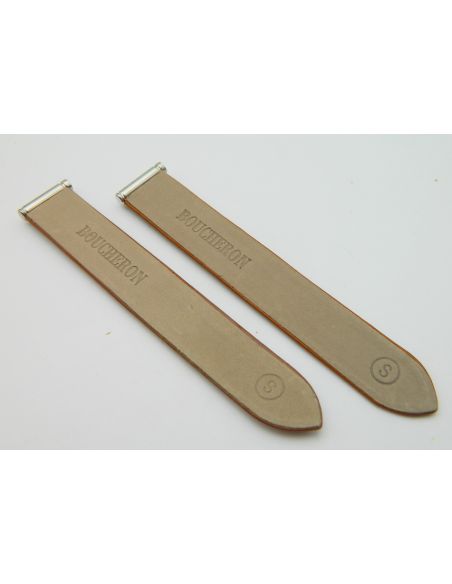 Boucheron bracelet cuir S - Brown Leather strap