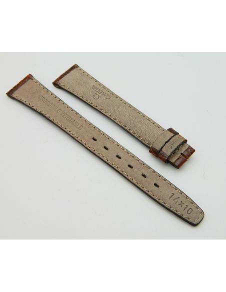 Omega bracelet Croco 14mm- Genuine crocodile strap