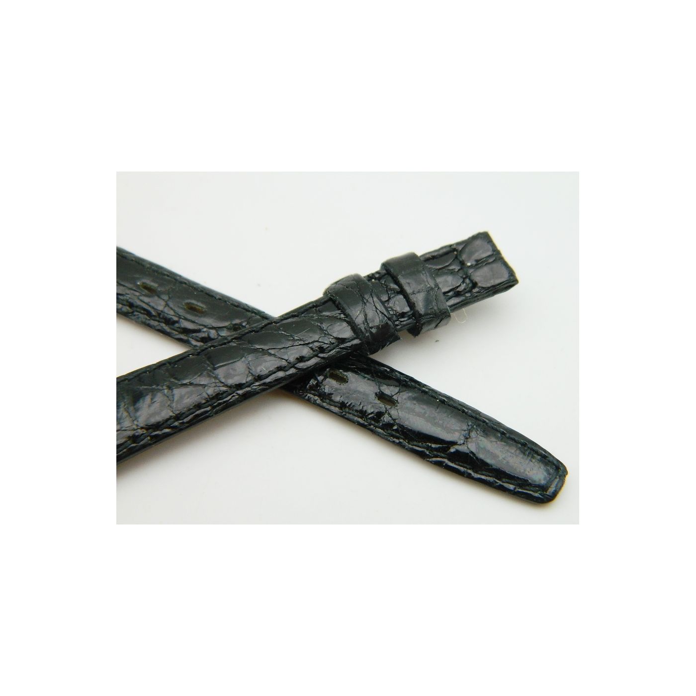 Bracelet De Montre En Cuir De Crocodile Véritable 19mm - Neuf Avec étiquette